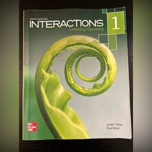 Interactions 1: Listening/Speaking 6th edition 2014 by J. Tanka & P. Most